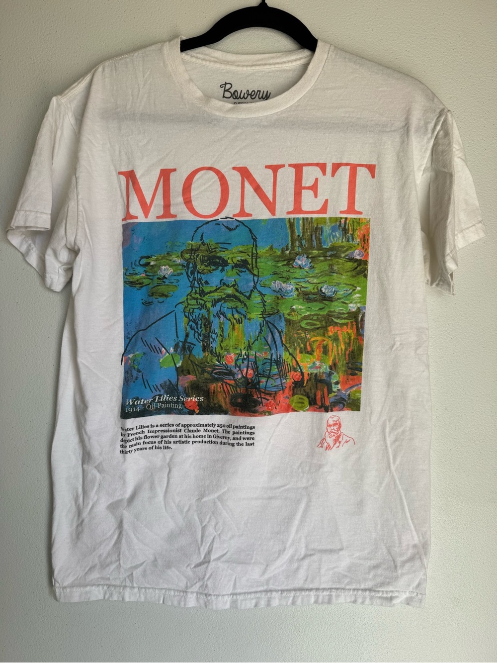 Bowery White Monet Graphic Tee